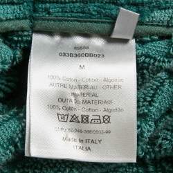 Pre Owned Dior Homme Green Logo Terry Bathrobe M
