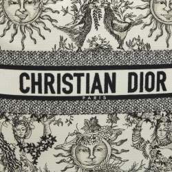 Pre Owned Christian Dior White/Black Dioresque Butterfly Cotton Cushion
