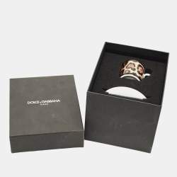 Pre Owned Dolce & Gabbana Leopard Print Porcelain Espresso Cup and Saucer Set