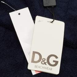 Pre Owned Dolce & Gabbana Blue Terry Cotton Towel 