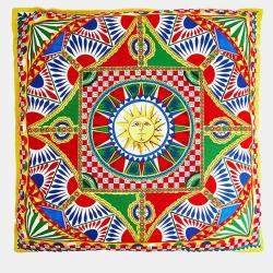 Pre Owned Dolce & Gabbana Multi Canvas Pillow