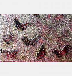 Gold Butterfly By Donatella Marraoni, Italy,2023 (30 X 30)