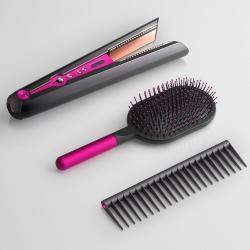 Dyson Corrale™ Straightener With Styling Set, Black Nickel/Fuchsia, Special Gift Edition (Available for UAE Customers Only)