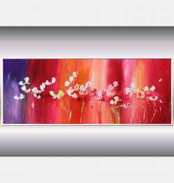 Vibrant Floral Melody By Edelgard Schroer, Germany,2024 (53 X 133)