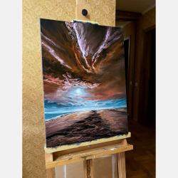 Mystery Sunset By Elena Dmitrenko, United States,2021 (60 X 45)