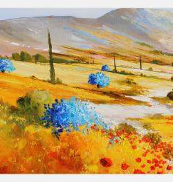 Oliviers Bleus Dans Les Alpilles By Eric Bruni, France,2022 (50 X 61)