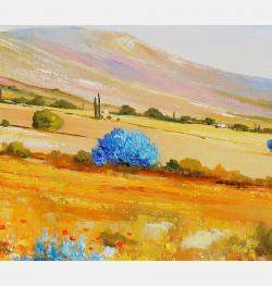 Oliviers Bleus Dans Les Alpilles By Eric Bruni, France,2022 (50 X 61)