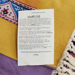 Pre Owned Etro Multicolor Paisley Print Cotton Plaid Throw