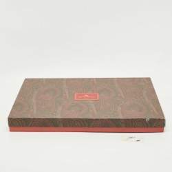 Pre Owned Etro Multicolor Paisley Print Cotton Plaid Throw