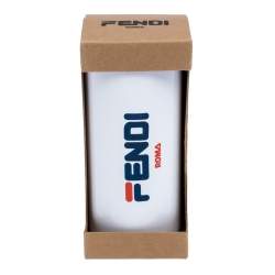 Pre Owned Fendi White Plastic Tumbler