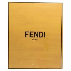 Fendi Black Logo Plaque Detail Velvet Blanket (Available For UAE Customers Only)