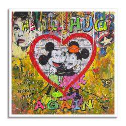 We Will HUG Again – Original Painting on canvas by Gardani, United States,2022 (99.06 x 99.06)