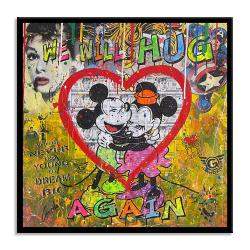 We Will HUG Again – Original Painting on canvas by Gardani, United States,2022 (99.06 x 99.06)
