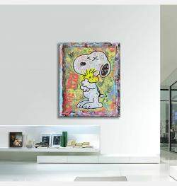  Forever Snoopy  – Original Painting on canvas by Gardani, United States,2024 (106.68 x 87.63)
