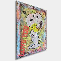  Forever Snoopy  – Original Painting on canvas by Gardani, United States,2024 (106.68 x 87.63)