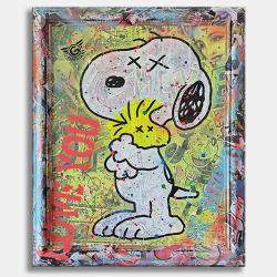  Forever Snoopy  – Original Painting on canvas by Gardani, United States,2024 (106.68 x 87.63)