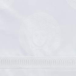 Gianni Versace Vintage White Medusa Pattern Placemat & Napkin Set