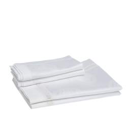 Gianni Versace Vintage White Medusa Pattern Placemat & Napkin Set