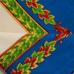 Gianni Versace Vintage Blue & Cream Baroque Print Placemat & Napkin Set