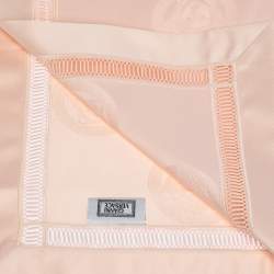 Gianni Versace Vintage Salmon Pink Medusa Pattern Placemat & Napkin Set
