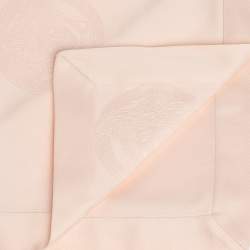 Gianni Versace Vintage Salmon Pink Medusa Pattern Placemat & Napkin Set