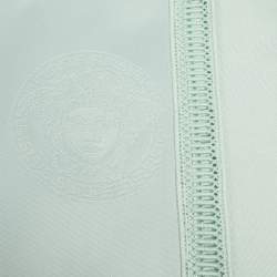 Gianni Versace Vintage Green Medusa Pattern Placemat & Napkin Set