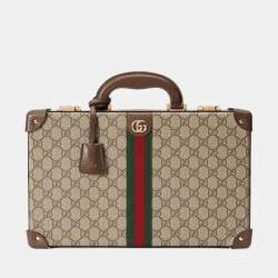 مملوكة مسبقًا Gucci Beige/Brown GG Supreme Canvas Decorative Backgammon Set