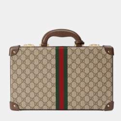 مملوكة مسبقًا Gucci Beige/Brown GG Supreme Canvas Decorative Backgammon Set