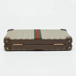 مملوكة مسبقًا Gucci Beige/Brown GG Supreme Canvas Decorative Backgammon Set
