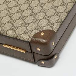 مملوكة مسبقًا Gucci Beige/Brown GG Supreme Canvas Decorative Backgammon Set