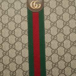 مملوكة مسبقًا Gucci Beige/Brown GG Supreme Canvas Decorative Backgammon Set