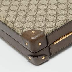 مملوكة مسبقًا Gucci Beige/Brown GG Supreme Canvas Decorative Backgammon Set
