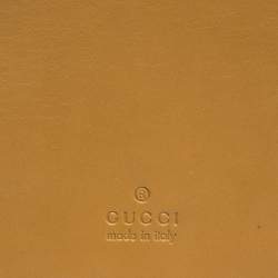Gucci Light Brown Leather Ring Notebook