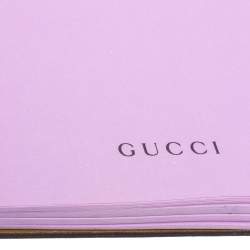 Gucci Light Brown Leather Ring Notebook