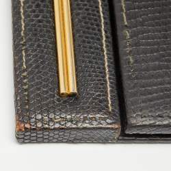 Gucci Black Lizard Desk Set