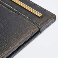 Gucci Black Lizard Desk Set