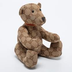 Lot - GUCCI Teddy Bear in Guccissima Canvas