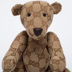Gucci Brown Guccissima Canvas Teddy Bear