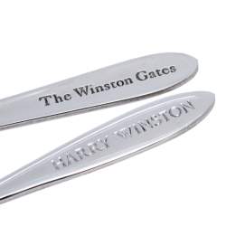 Harry Winston Silver Tone Metal Tea Spoon