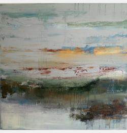 Golden Clouds By Hennie Van De Lande, Netherlands,2022 (100 X 100)
