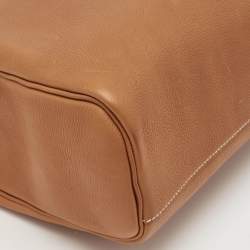 Hermès Fauve Barenia Faubourg Leather Palladium Finish Hac A Dos GM Backpack