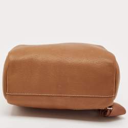 Hermès Fauve Barenia Faubourg Leather Palladium Finish Hac A Dos GM Backpack