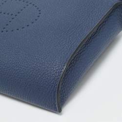 Pre Owned Hermes Videpoches Bleu Navy Togo Leather Shoulder Bag