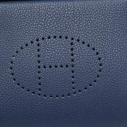 Pre Owned Hermes Videpoches Bleu Navy Togo Leather Shoulder Bag