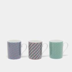 Hermès Porcelain Tie Set Mug Set of 3
