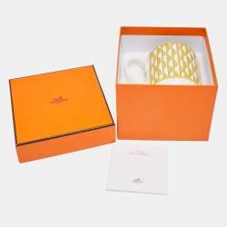Pre Owned Hermès Yellow Porcelain Soleil d’Hermès Mug