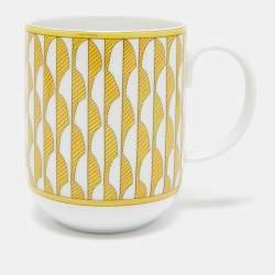 Pre Owned Hermès Yellow Porcelain Soleil d’Hermès Mug