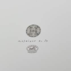 Hermès Mosaique AU 24 Platinum Tart Platter
