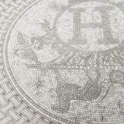 Hermès Mosaique AU 24 Platinum Tart Platter