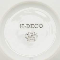 Hermès Black/White H Deco Coffee Cup and Saucer Set of 2